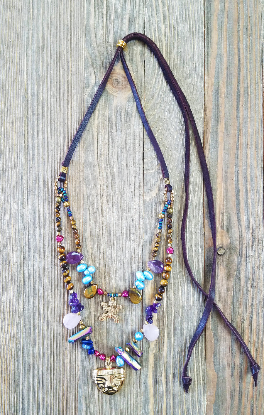 Pre-Columbian Layered Necklace - Evita Mia Designs