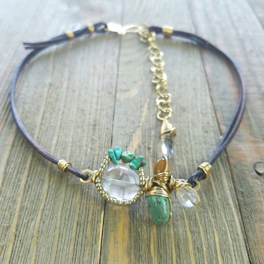 Sea Bloom Quartz Necklace - Evita Mia Designs