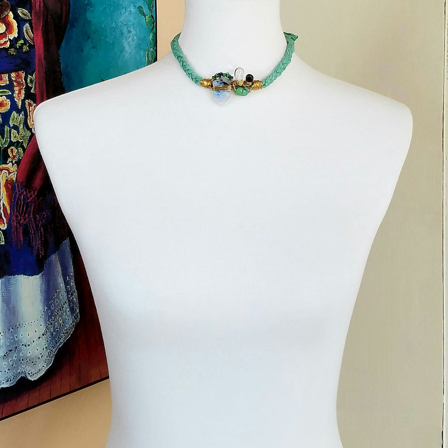 Whimsical Sari Silk Necklace - Evita Mia Designs