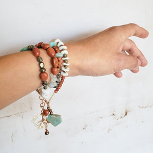 Shell Structure Necklace & Bracelet (2-in-1)
