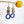 Load image into Gallery viewer, lapis lazuli hoop earrings
