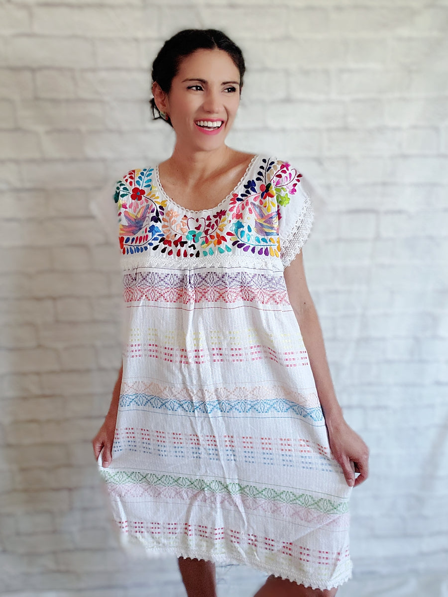 White Paloma Mexican Dress