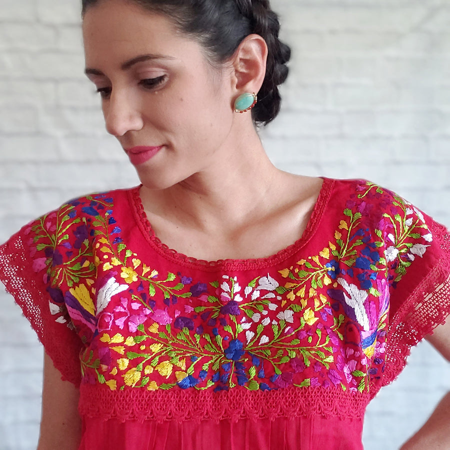 Red Paloma Mexican top