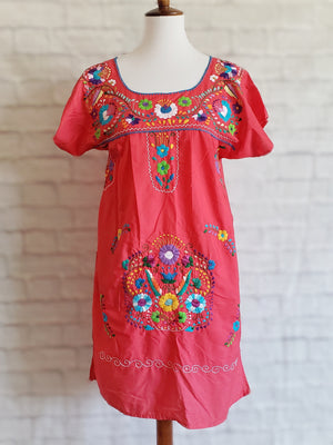 Red/Pink Margarita Mexican Dress