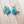 Load image into Gallery viewer, Pia&#39;s Teal Silk Earrings
