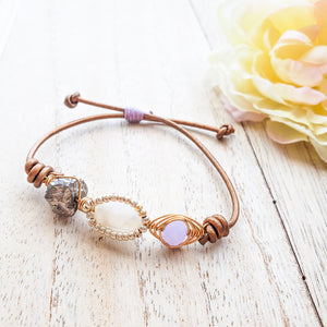 lavender moonstone bracelet